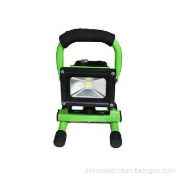 Green Rechargeable Dimmable Portable Led Floodlight 10W bir